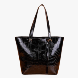 ROOMY BLACK KROK TOTE BAG