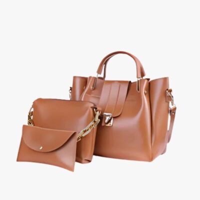 SWAG BROWN 3 PCS HANDBAG