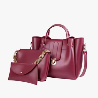 SWAG MAROON 3 PCS HANDBAG