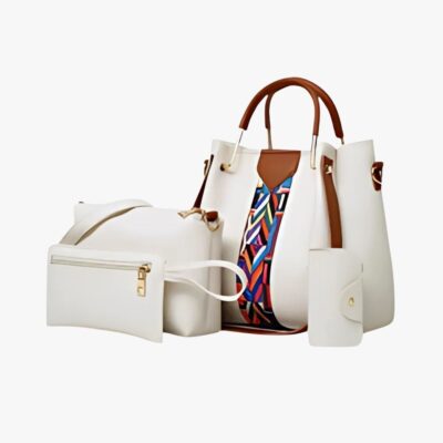 ROYAL WHITE 4 PCS HANDBAG