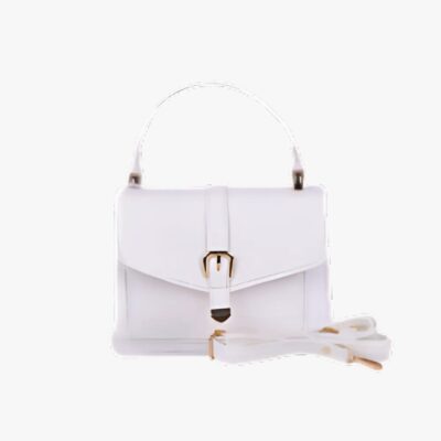 PUFFER WHITE CROSSBODY HANDBAG