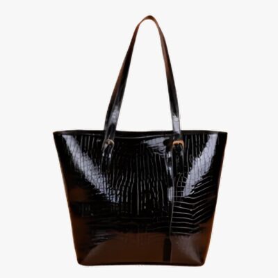 ROOMY BLACK KROK TOTE BAG