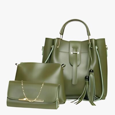 ALPHA GREEN 3 PCS HAND BAG