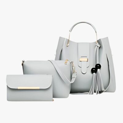 ALPHA GREY 3 PCS HAND BAG