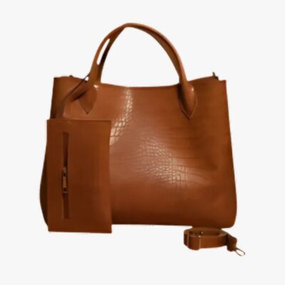 FAUX KROK MUSTARD SATCHEL BAG