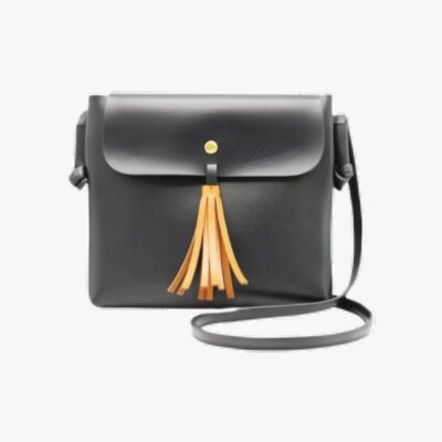 JOAN BLACK TASSEL CROSSBODY
