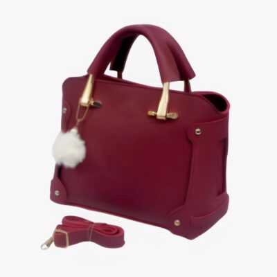 LUXEGRIP TOP HANDLE MAROON HANDBAG