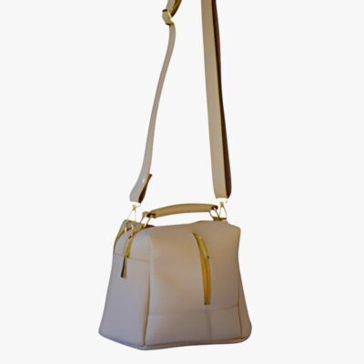 FAWN LUXE LEATHER 4-ZIP BUCKET BAG