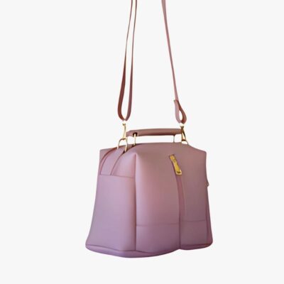 LUXE LEATHER 4-ZIP BUCKET BAG