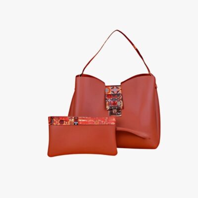 EASE BROWNISH BUCKET TOTE