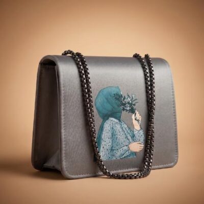 TRENDY HIJAB GREY CARRY CROSSBODY BAG