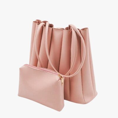PLEATED TOTE HAND BAG