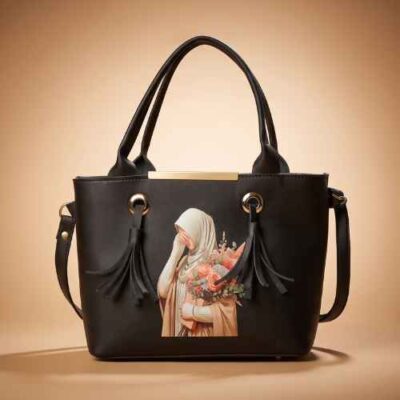 STYLISH HIJAB BLACK TOTE BAG