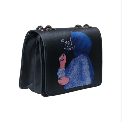 TRENDY HIJAB BLUE CROSSBODY BAG