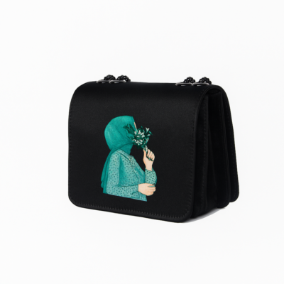 TRENDY HIJAB BLACK CROSSBODY BAGS