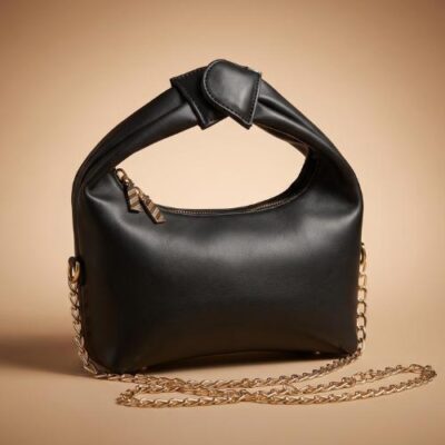 ELEGANT EVERYDAY BLACK SHOULDER BAG