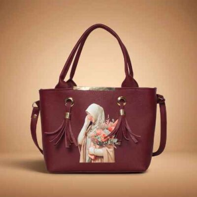 STYLISH HIJAB MAROON TOTE BAG