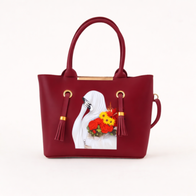 STYLISH HIJAB MAROON TOTE BAG