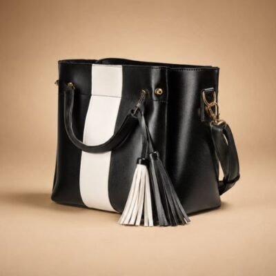 Harmony Black 5 Pcs Hand Bag